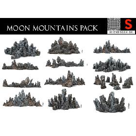 3D model Moon Mountains Pack 10